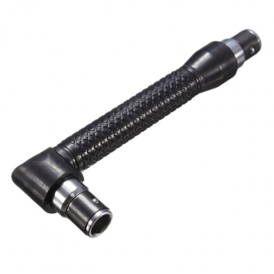 90 degree 6.35mm 1/4 L-Handle Grip Stainless Steel Twin Angle Head Wrench Screwdriver Driver Tool